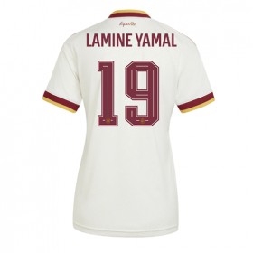 Spania Lamine Yamal #19 Borte skjorte til dame VM 2026 Kortermet
